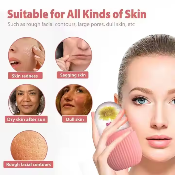 Silicone Ice Roller in hand