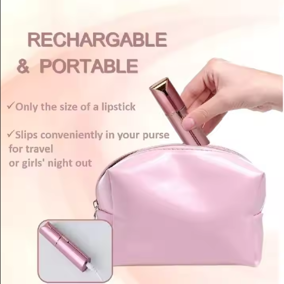 Rechargeable and portable hair remover