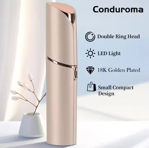 Facial grooming tool with cleaning brush