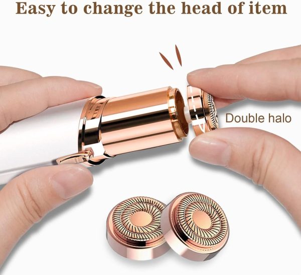 Compact face shaver for women