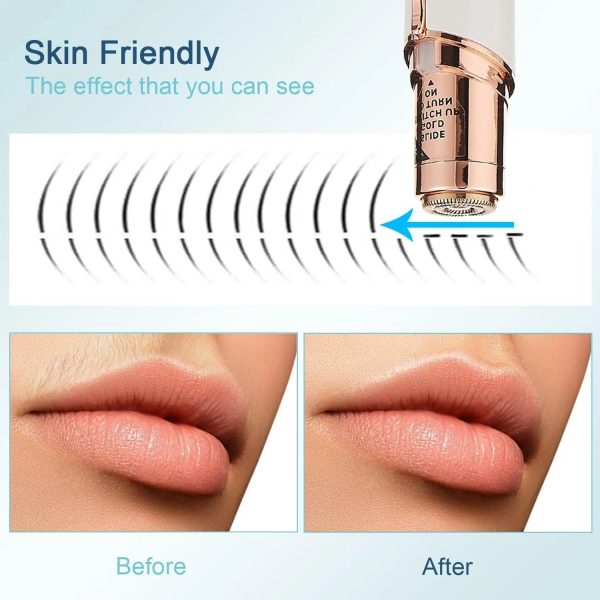 Close-up of smooth face after use