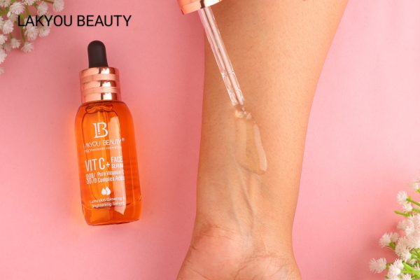 Lakyou Beauty Vitamin C Face Serum bottle for glowing and radiant skin.
