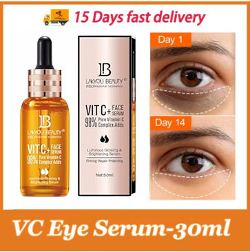 Lakyou Vitamin C Face Serum in dropper bottle with box packaging"