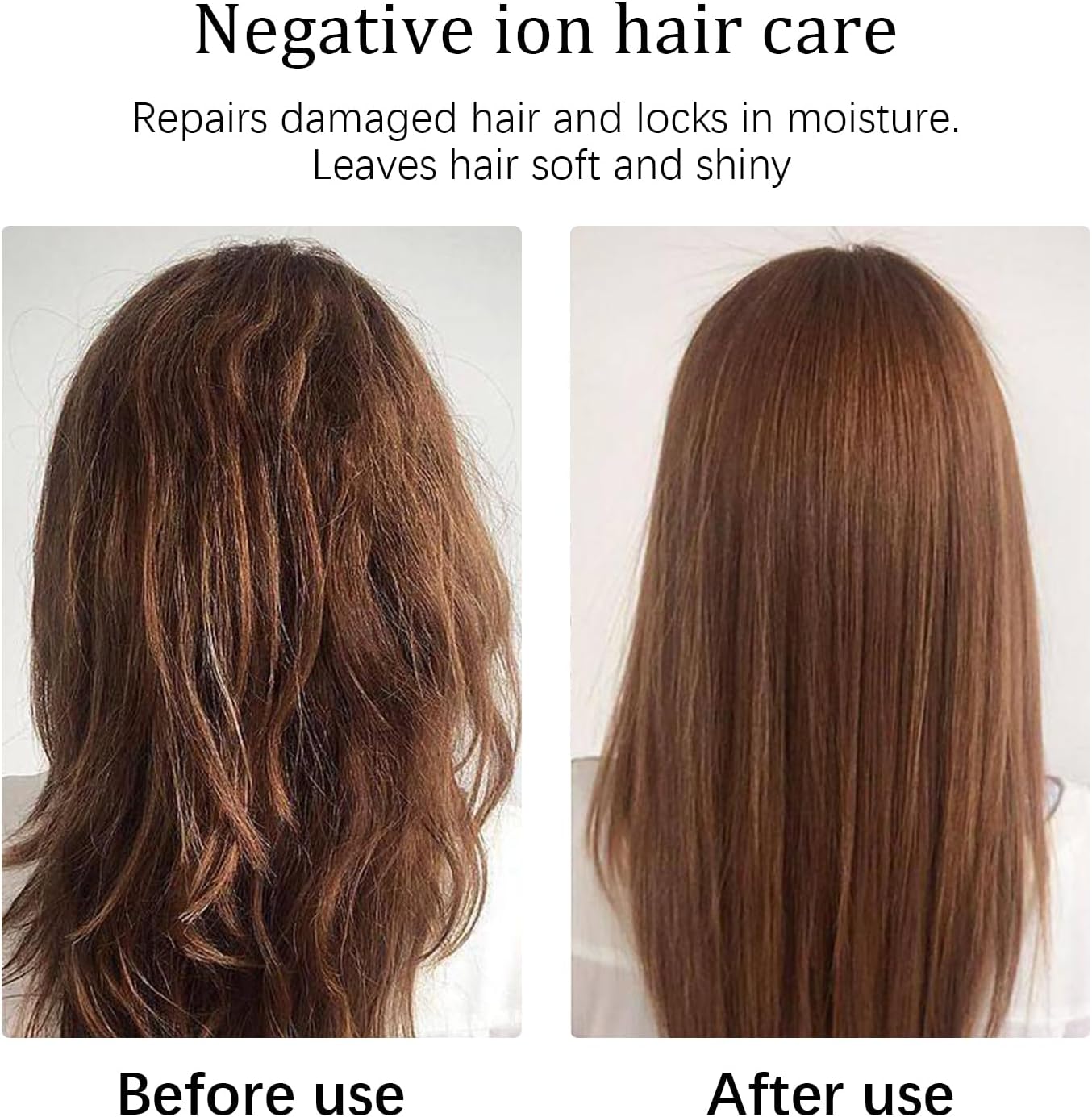 Hair straightening brush with anti-scald tip